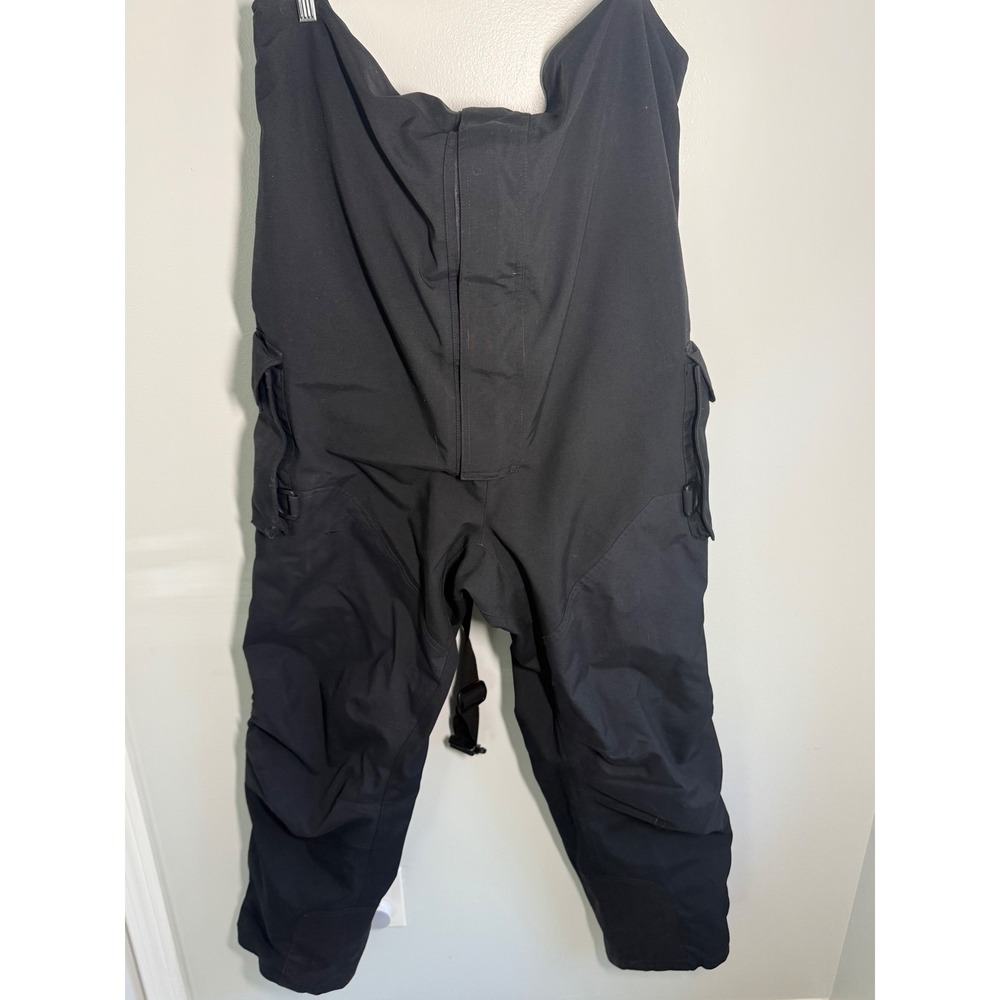 Vintage Cabelas Guidewear Gore-Tex Fishing Bibs Black Mens XL Reg Overalls